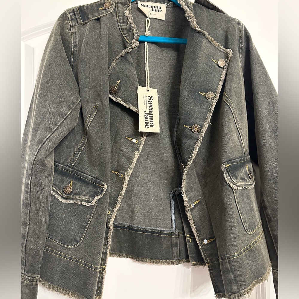 Savanna Jane Gray Jean Jacket